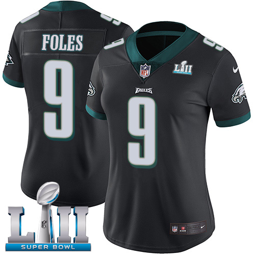 Nike Eagles #9 Nick Foles Black Alternate Super Bowl LII Women's Stitched NFL Vapor Untouchable Limited Jersey